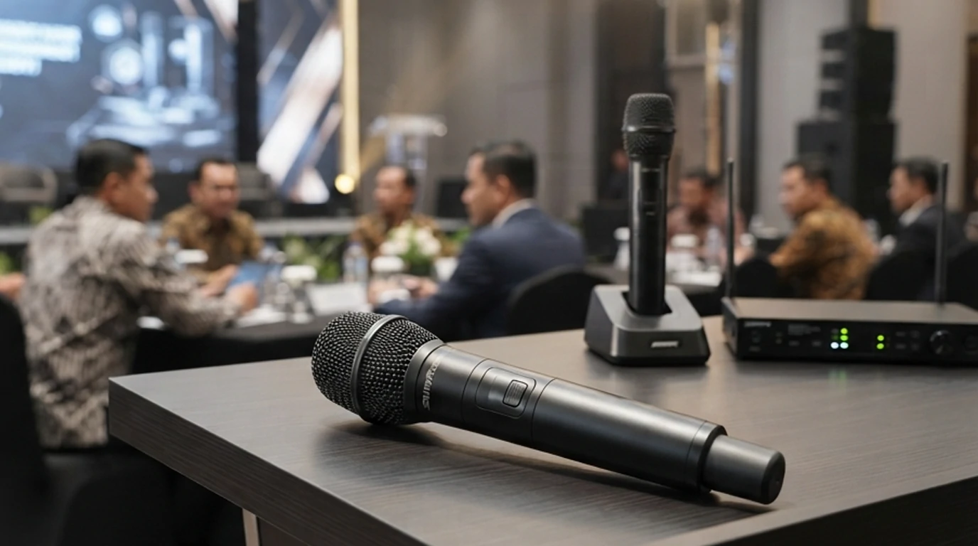 Rental wireless microphone Jakarta untuk presenter MC dan seminar